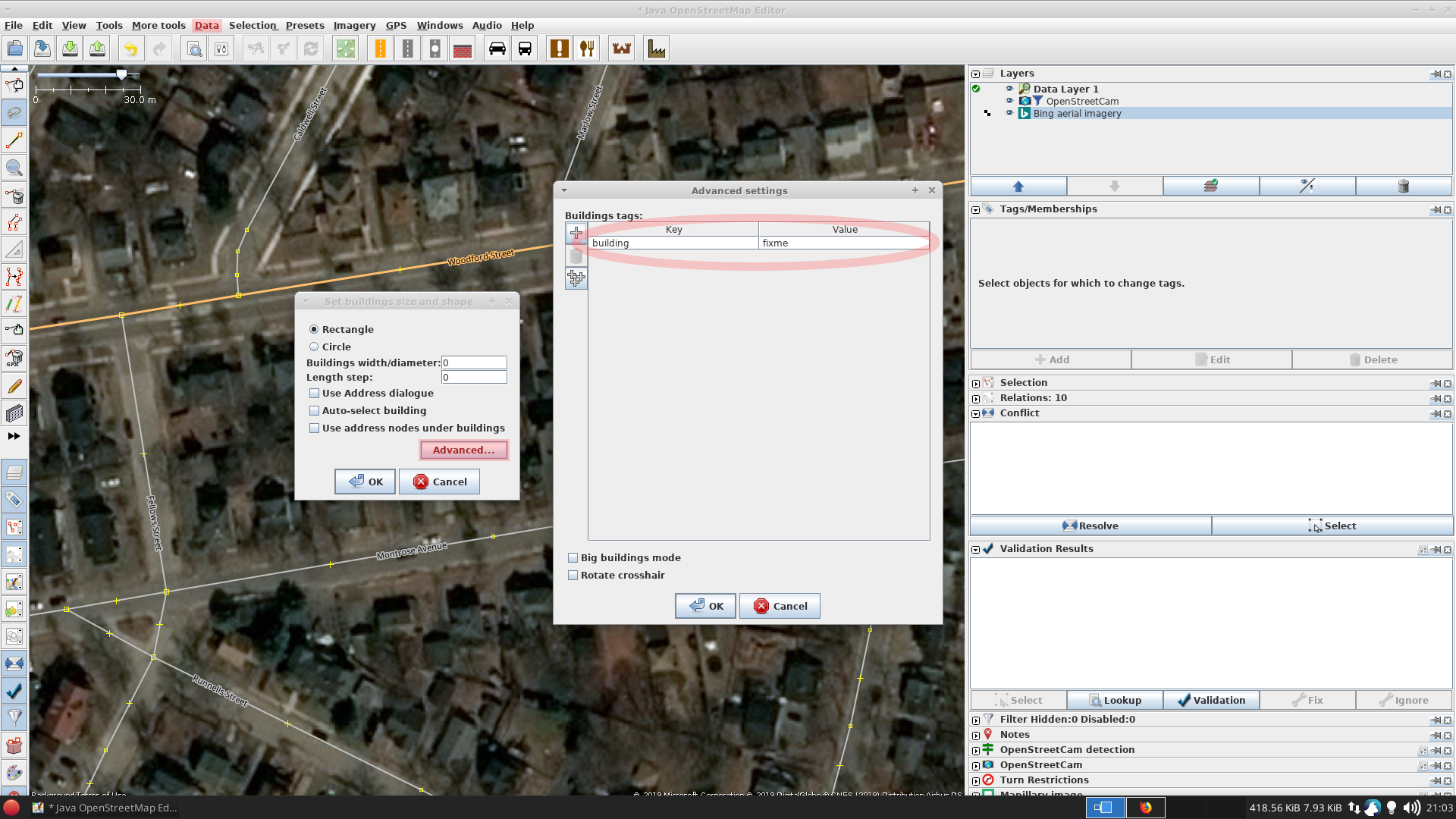 JOSM Screenshot for context